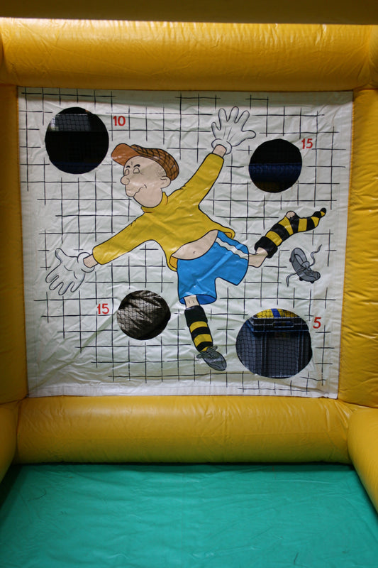 Fussball Torwand gelb m. prof. Speedmess.